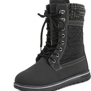 Womens Waterproof Winter Hiking Fleece Boots